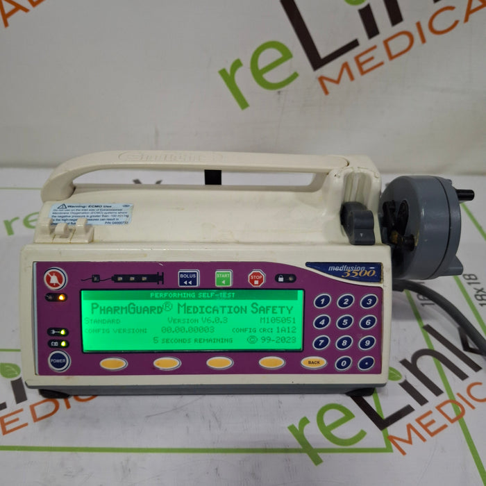 Smiths Medical Medfusion 3500 Version 6 Syringe Infusion Pump