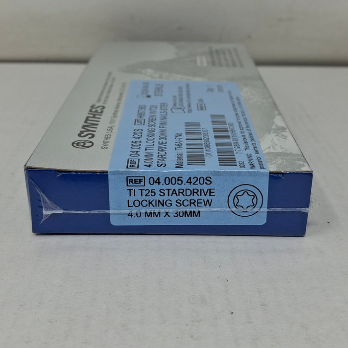 Synthes, Inc. 04.005.420S 4.0mm TI Locking Screw w/ T25 Stardrive 30mm F/IM Nail