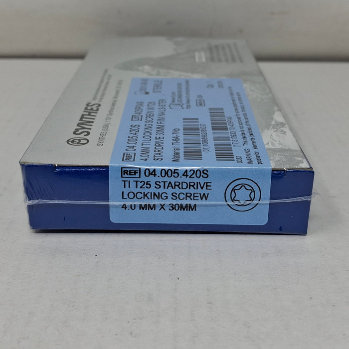 Synthes, Inc. 04.005.420S 4.0mm TI Locking Screw w/ T25 Stardrive 30mm F/IM Nail