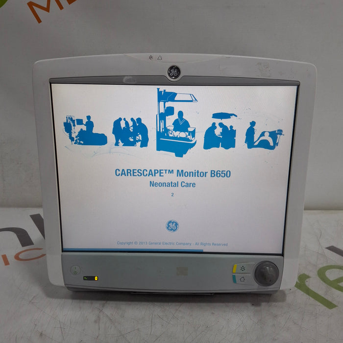 GE Healthcare Carescape B650 Neonatal Care Patient Monitor