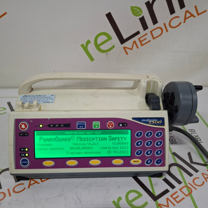 Smiths Medical Medfusion 3500 Version 6 Syringe Infusion Pump