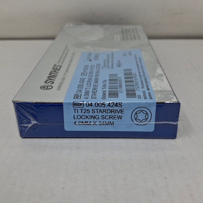 Synthes, Inc. 04.005.424S 4.0mm TI Locking Screw w/ T25 Stardrive 34mm F/IM Nail