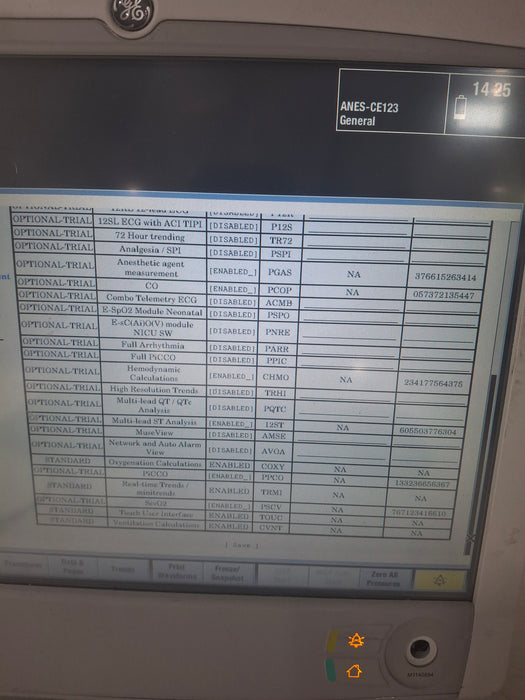 GE Healthcare Carescape B650 Anesthesia Care Patient Monitor