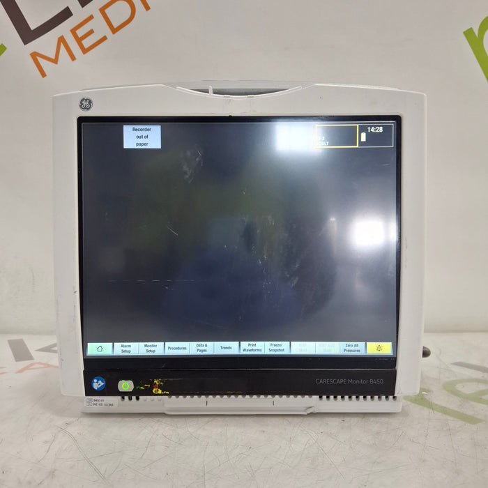 GE Healthcare Carescape B450 Critical Care Patient Monitor