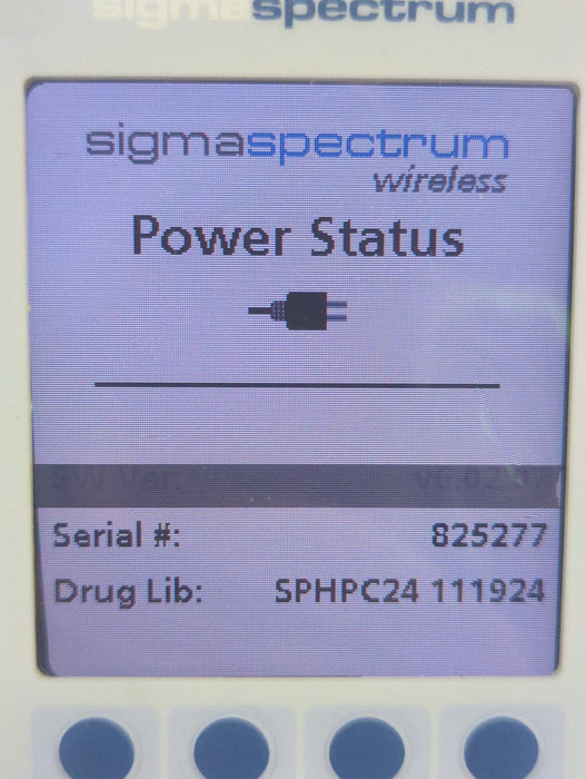 Baxter Sigma Spectrum 6.02.07 with A/B/G/N Battery Infusion Pump