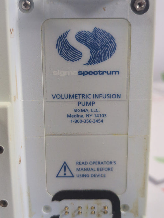 Baxter Sigma Spectrum 6.02.07 with A/B/G/N Battery Infusion Pump