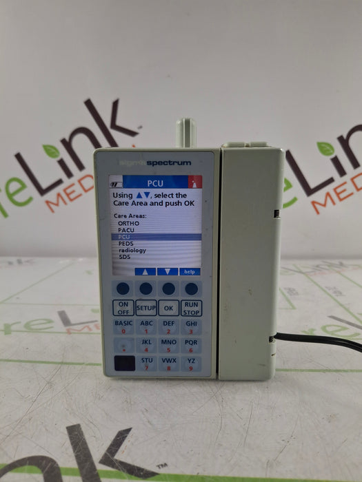 Baxter Sigma Spectrum 6.02.07 with B/G Battery Infusion Pump