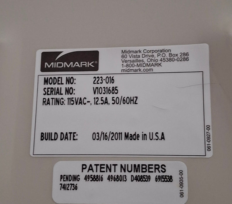 Midmark 223 Hi-Lo Power Barrier Free Procedure Exam Table