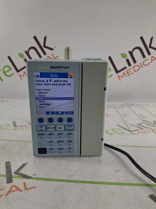 Baxter Sigma Spectrum 6.02.07 with B/G Battery Infusion Pump