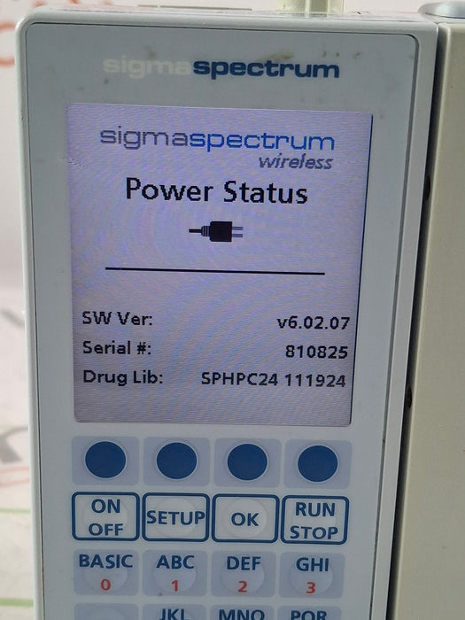 Baxter Sigma Spectrum 6.02.07 with B/G Battery Infusion Pump