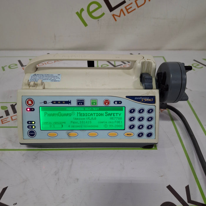 Smiths Medical Medfusion 3500 Version 5 Syringe Infusion Pump