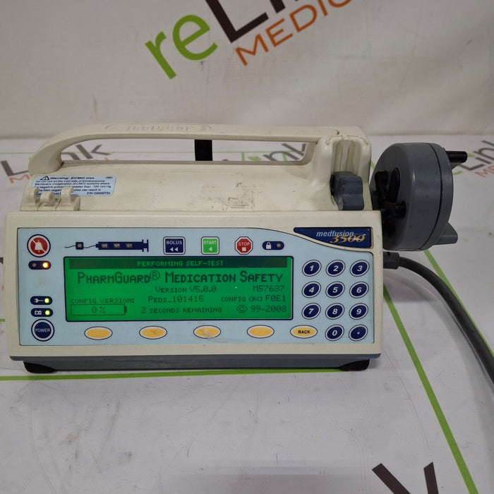 Smiths Medical Medfusion 3500 Version 5 Syringe Infusion Pump
