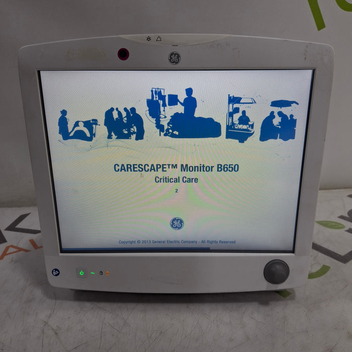 GE Healthcare Carescape B650 Critical Care Patient Monitor