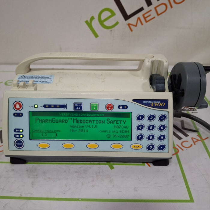 Smiths Medical Medfusion 3500 Version 4 Syringe Infusion Pump