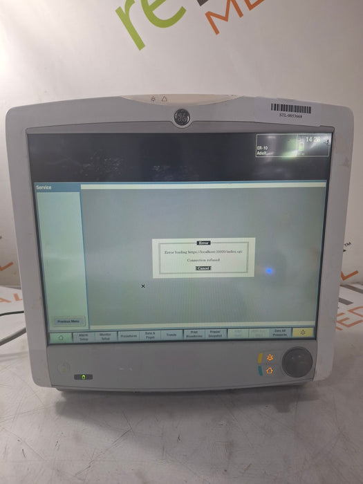 GE Healthcare Carescape B650 Emergency Care Patient Monitor