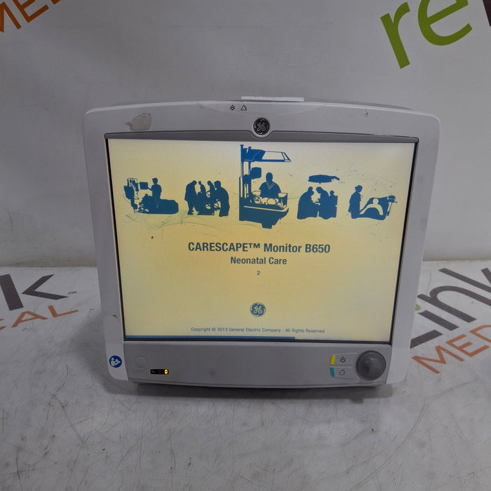 GE Healthcare Carescape B650 Neonatal Care Patient Monitor