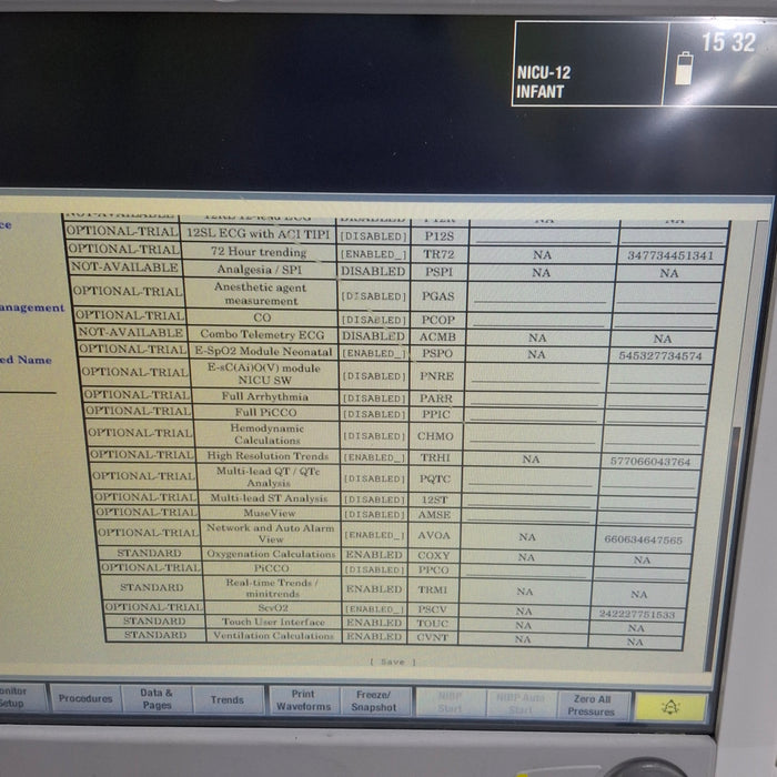 GE Healthcare Carescape B650 Neonatal Care Patient Monitor