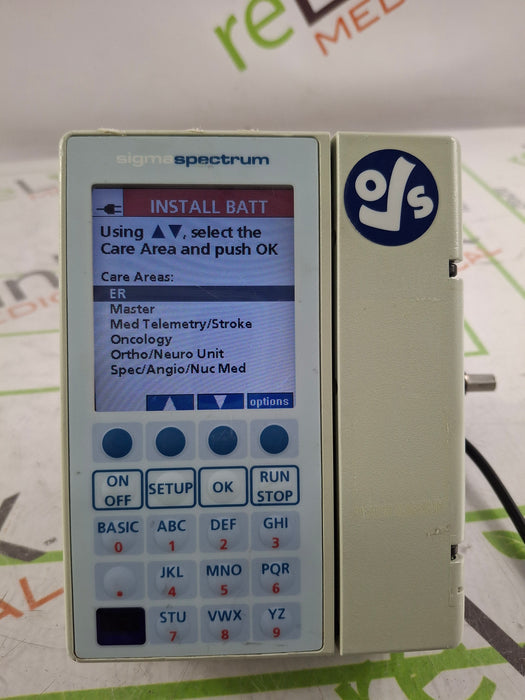 Baxter Sigma Spectrum 6.05.14 with B/G Battery Infusion Pump