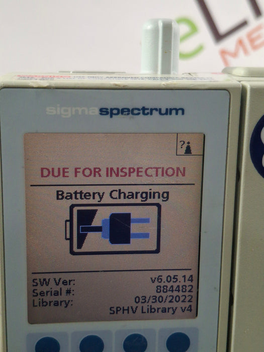 Baxter Sigma Spectrum 6.05.14 with B/G Battery Infusion Pump