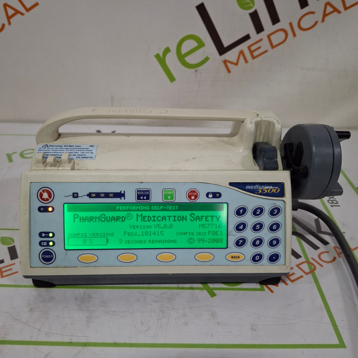 Smiths Medical Medfusion 3500 Version 5 Syringe Infusion Pump