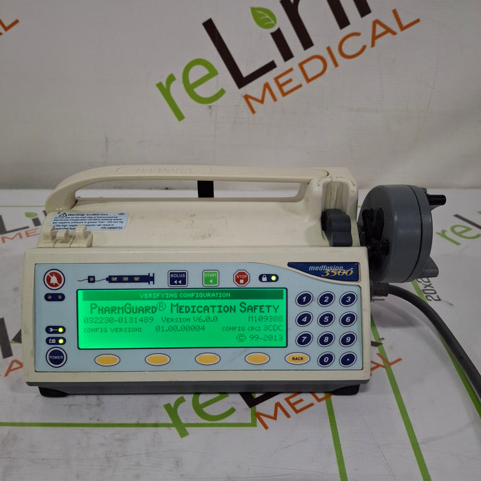 Smiths Medical Medfusion 3500 Version 6 Syringe Infusion Pump