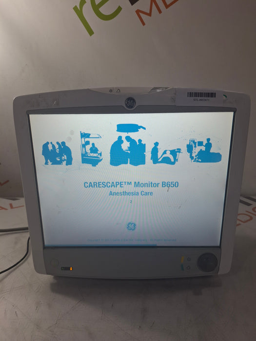 GE Healthcare Carescape B650 Anesthesia Care Patient Monitor
