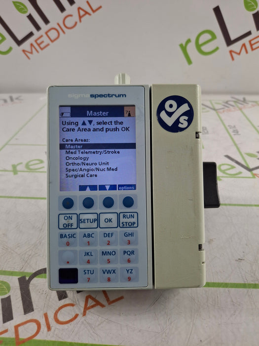 Baxter Sigma Spectrum 6.05.14 with B/G Battery Infusion Pump