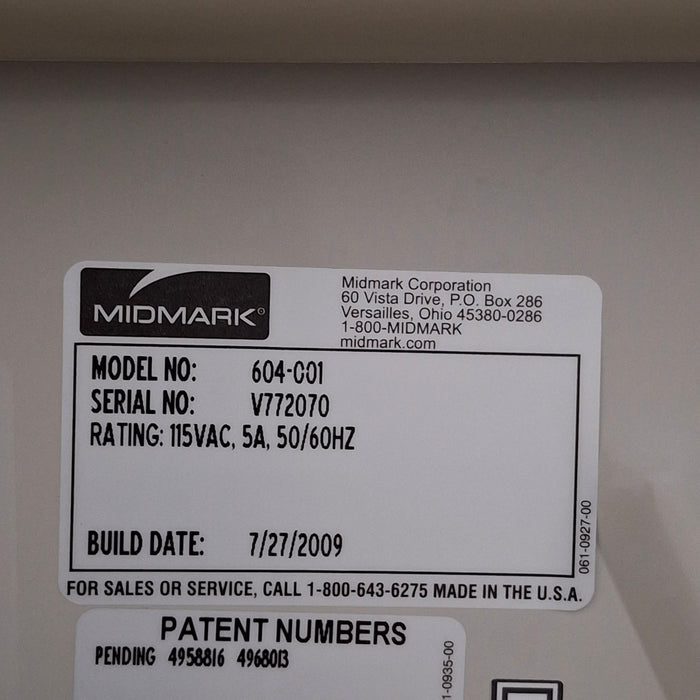 Midmark 604 Manual Examination Table