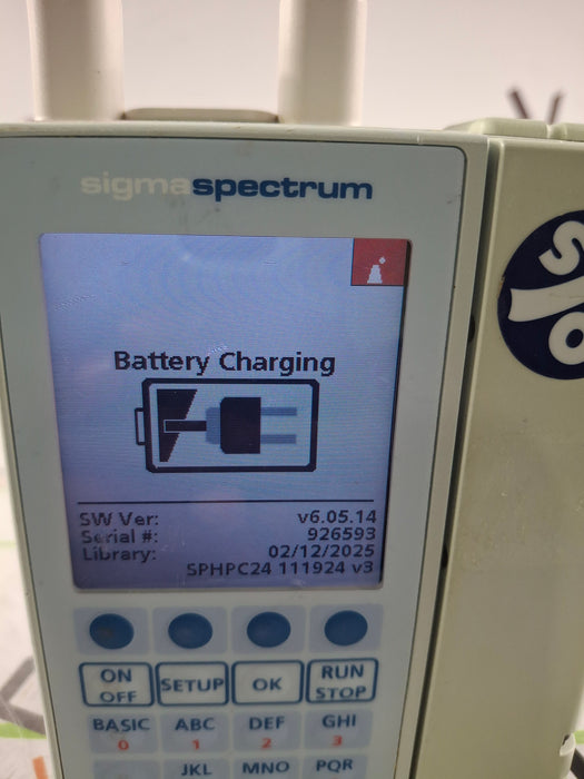 Baxter Sigma Spectrum 6.05.14 with A/B/G/N Battery Infusion Pump