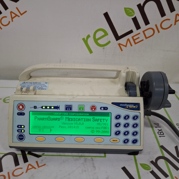 Smiths Medical Medfusion 3500 Version 5 Syringe Infusion Pump