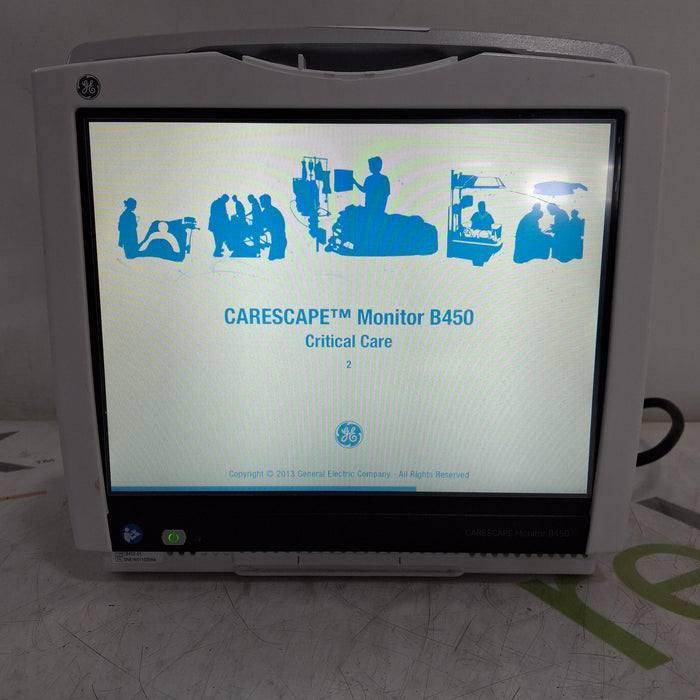 GE Healthcare Carescape B450 Critical Care Patient Monitor
