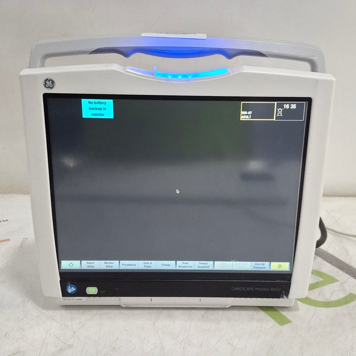 GE Healthcare Carescape B450 Critical Care Patient Monitor