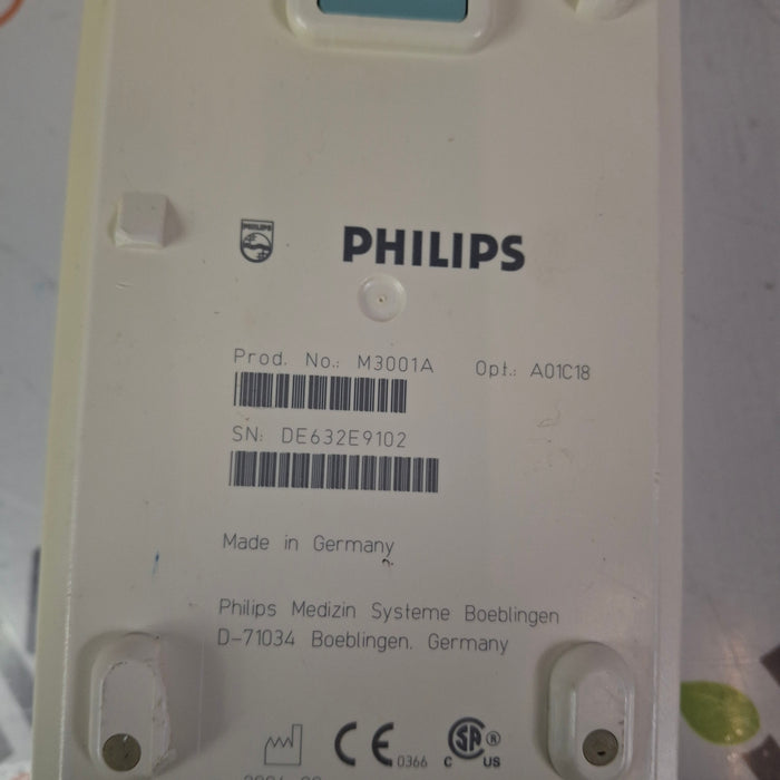 Philips M3001A-A01C18 Fast SpO2, NIBP, 12 lead ECG, Temp, IBP MMS Module