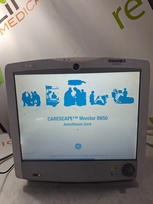 GE Healthcare Carescape B650 Anesthesia Care Patient Monitor