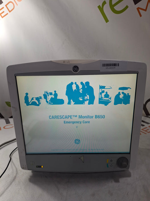 GE Healthcare Carescape B650 Emergency Care Patient Monitor