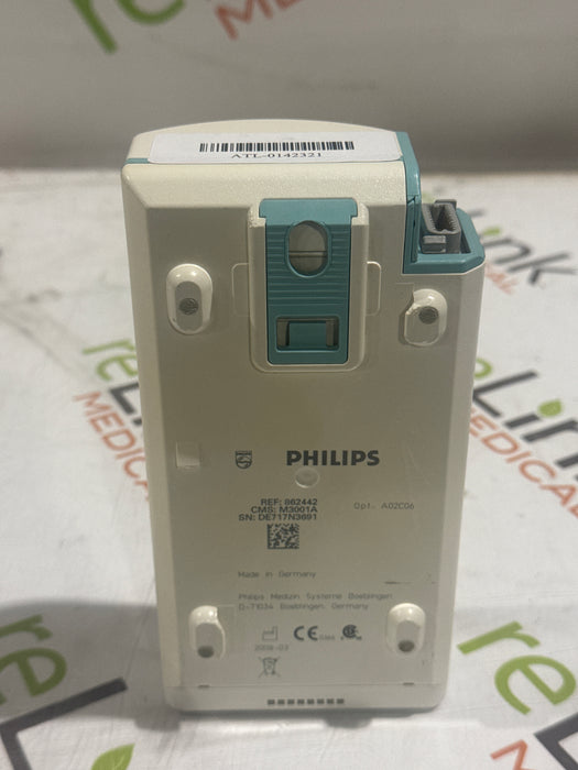 Philips M3001A-A02C06 OxiMax SpO2, NIBP, ECG, Temp, IBP MMS Module