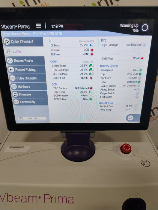 Candela Vbeam Prima Pulsed Laser