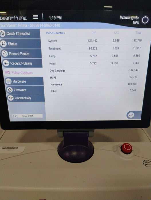 Candela Vbeam Prima Pulsed Laser