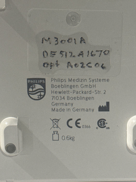 Philips M3001A-A02C06 OxiMax SpO2, NIBP, ECG, Temp, IBP MMS Module