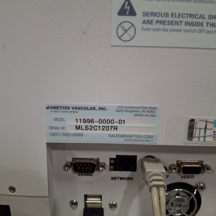Unetixs Vascular MultiLab Series 2-CP Peripheral Vascular Diagnostic System