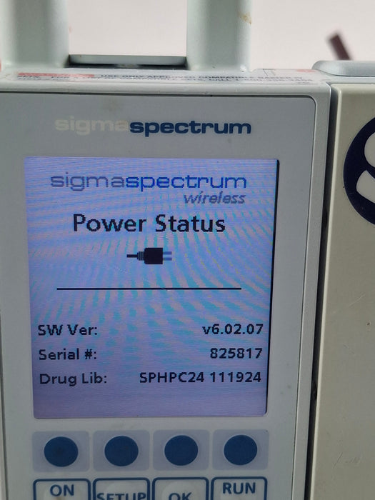 Baxter Sigma Spectrum 6.02.07 with A/B/G/N Battery Infusion Pump
