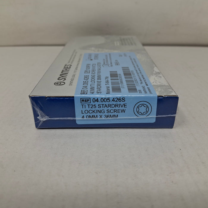 Synthes, Inc. 04.005.426S 4.0mm TI Locking Screw w/ T25 Stardrive 36mm F/IM Nail