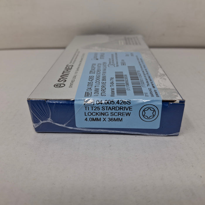 Synthes, Inc. 04.005.426S 4.0mm TI Locking Screw w/ T25 Stardrive 36mm F/IM Nail