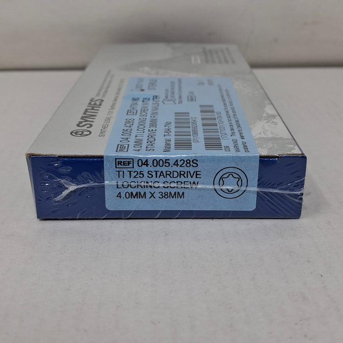 Synthes, Inc. 04.005.428S 4.0mm TI Locking Screw w/ T25 Stardrive 38mm F/IM Nail