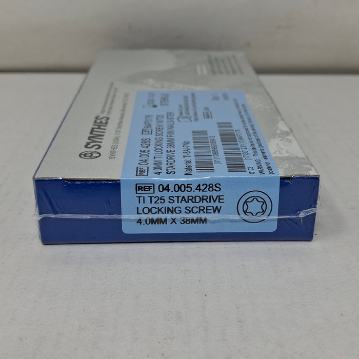 Synthes, Inc. 04.005.428S 4.0mm TI Locking Screw w/ T25 Stardrive 38mm F/IM Nail