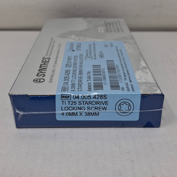 Synthes, Inc. 04.005.428S 4.0mm TI Locking Screw w/ T25 Stardrive 38mm F/IM Nail