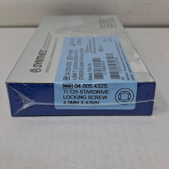 Synthes, Inc. 04.005.432S 4.0mm TI Locking Screw w/ T25 Stardrive 42mm F/IM Nail