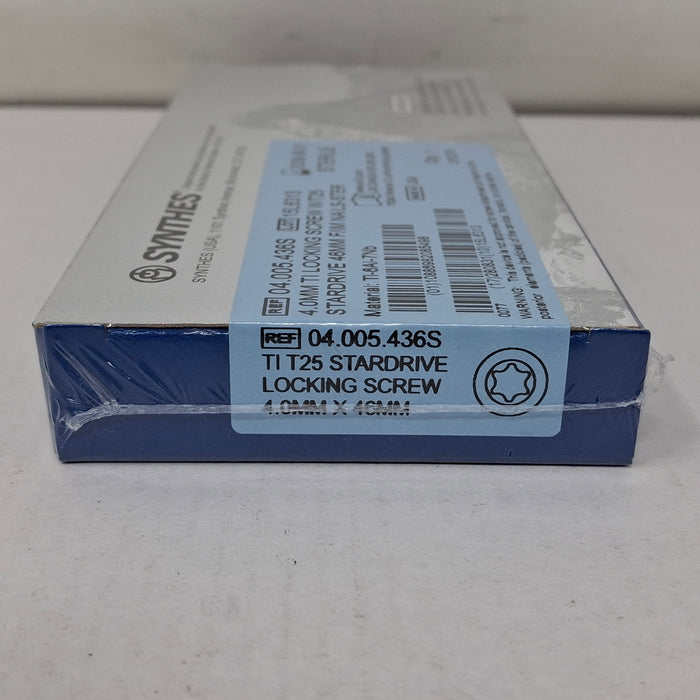 Synthes, Inc. 04.005.436S 4.0mm TI Locking Screw w/ T25 Stardrive 46mm F/IM Nail
