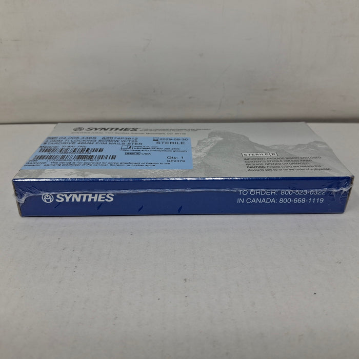 Synthes, Inc. 04.005.436S 4.0mm TI Locking Screw w/ T25 Stardrive 46mm F/IM Nail