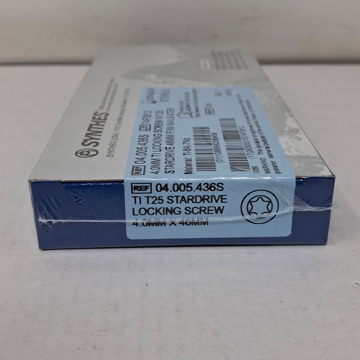 Synthes, Inc. 04.005.436S 4.0mm TI Locking Screw w/ T25 Stardrive 46mm F/IM Nail